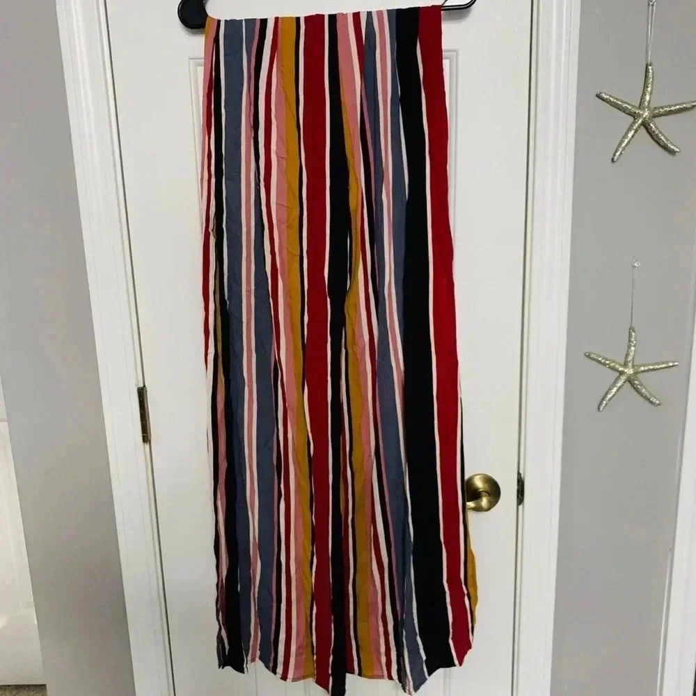 Strapless Striped Jumpsuit